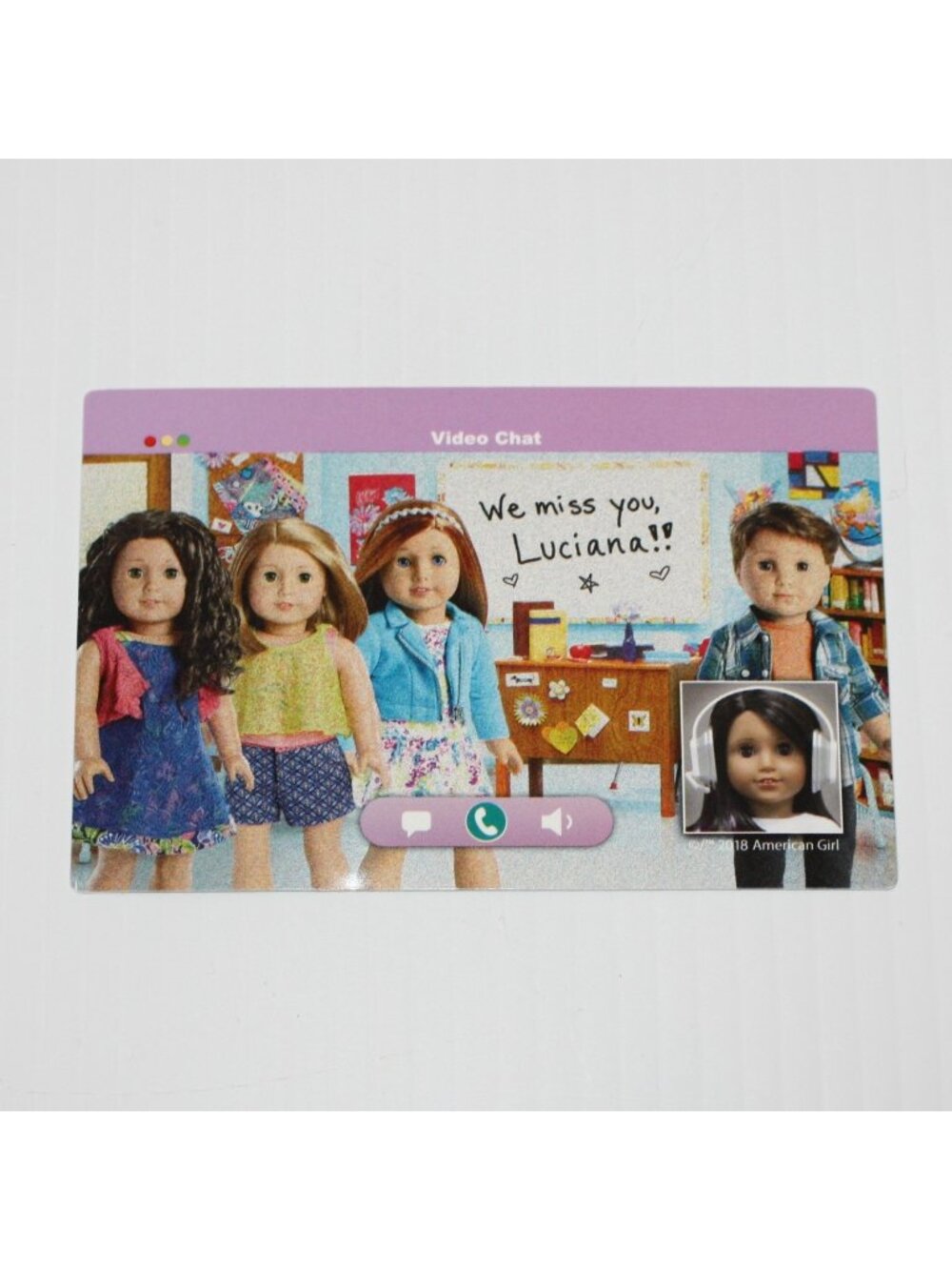 American Girl GOTY 2018 Luciana Double Sided Monitor Screen from Mars Habitat